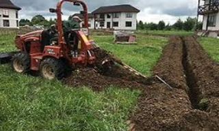 Копка траншей для водопровода в Полысаево: цена за метр от 945 руб.